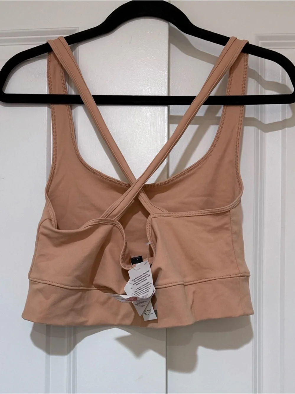 J. Crew Nude/Tan Crossback Sports Bra in Signature Flex BA346